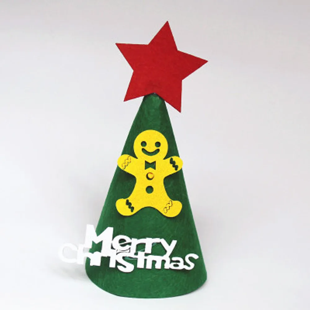 Рождественские игрушки украшение унисекс сделай сам Рождественский Санта шляпа