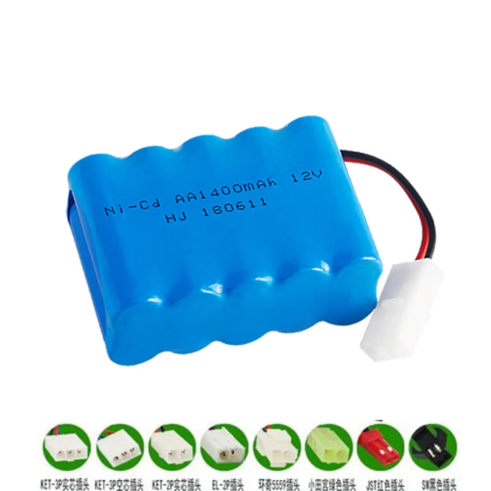 12В 1400 мА/ч NiCD батарея для радиоуправляемых игрушечных автомобилей лодок роботов