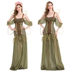 Женский костюм принцессы с зеленым лесом на Хэллоуин, волшебный цветок, фея, сращивающаяся сетка, розовая роза, головной убор, косплей-вечеринка с крыльями эльфа