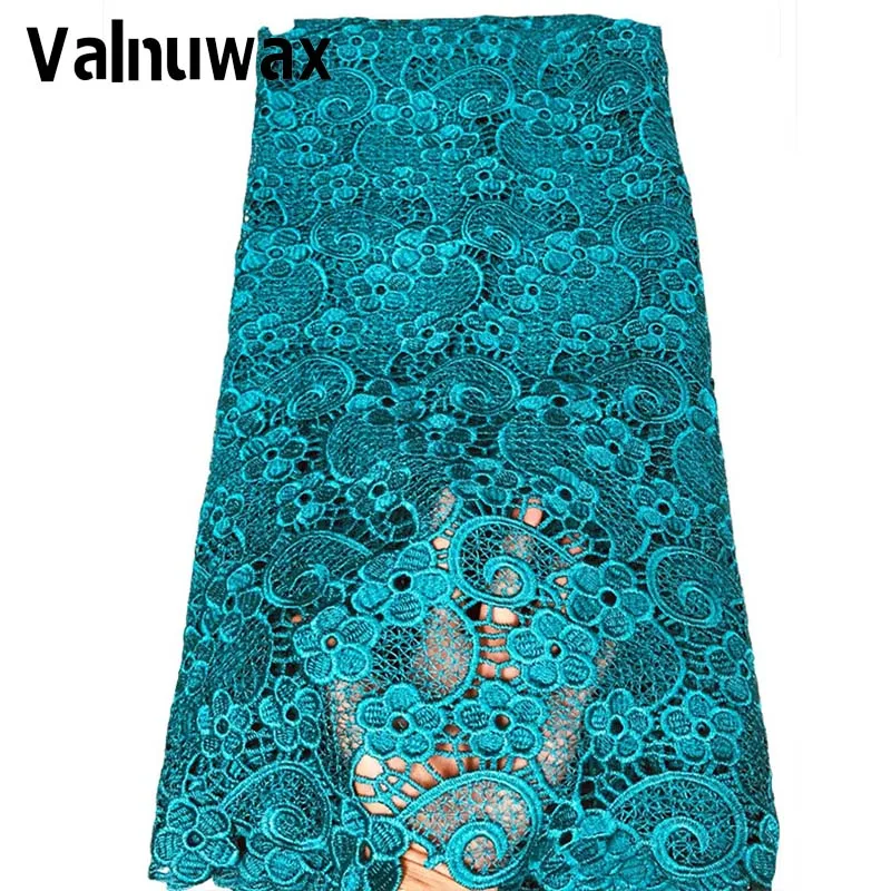 

High Quality African Lace Fabric Guipure Cord Lace Fabric Luxury Nigerian Water Soluble Cord Laces Sewing Women Wedding Dress