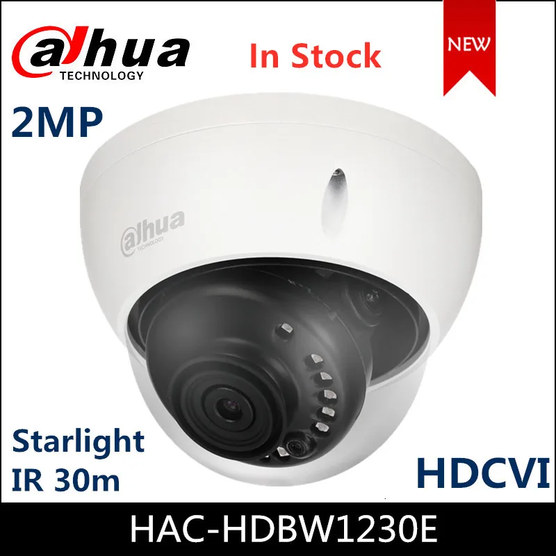 

Камера Starlight HDCVI Dahua, 2 Мп, HAC-HDBW1230E, водонепроницаемая, ИК, 30 м