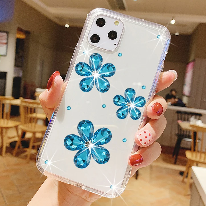 

Sunjolly for Samsung Galaxy A02S Case A20 A30 A20E A50 A40 A70 A70S A60 A80 A90 A12 A10S A20S Phone Case Diamond Cover coque