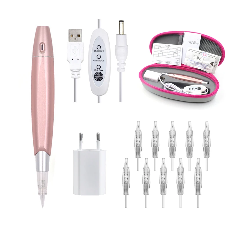 

Dermografo Charme Princess Tattoo Pen kit Semi Permanent Makeup Microblading Pen for Eyebrow Lip Eyeliner Tattoo Machine