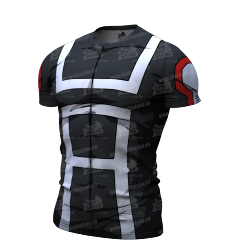 

2021 New Cosplay Costume Unisex Fitness Costume Muscle T-Shirt Slim Sweatshirt Men's Top Breathable Quick-drying High Elasticity