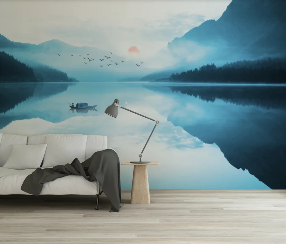 Настенные обои на заказ новинка в китайском стиле современный минималистичный