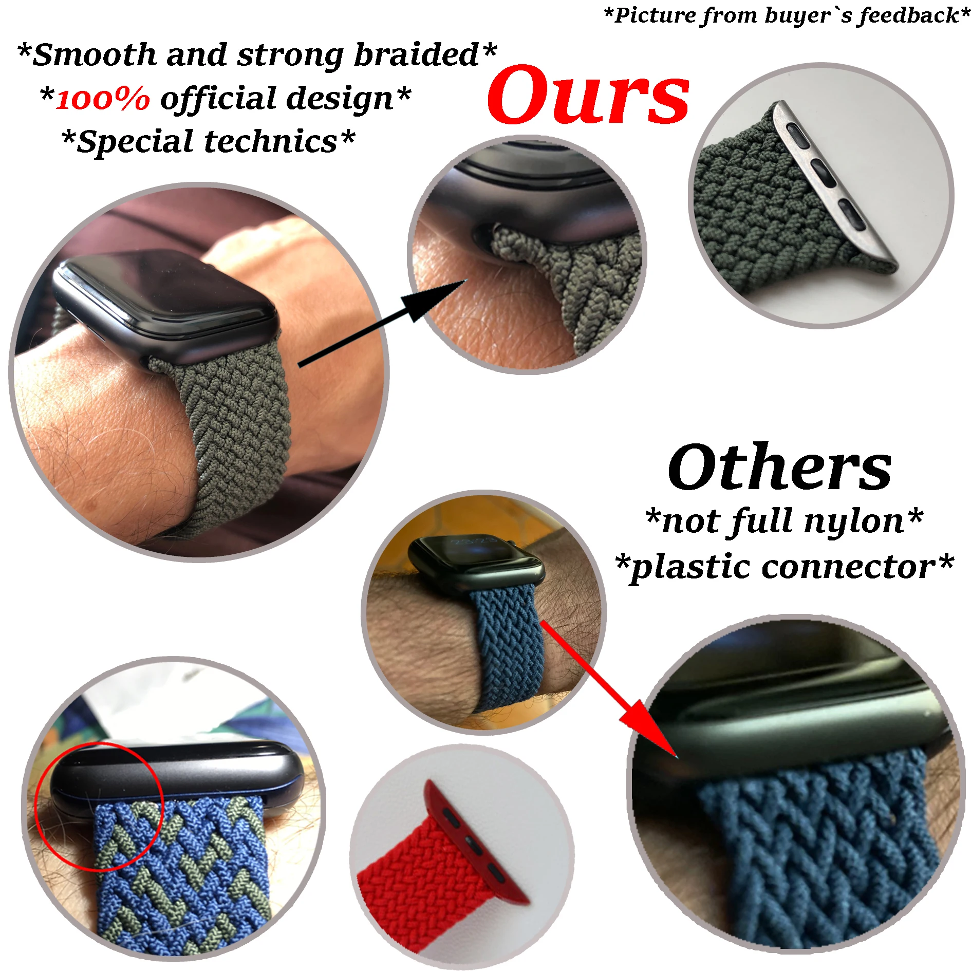

Nylon Watch Straps for Apple Watch Band 44mm 6 5 4 SE Braided Solo Loop for IWatch Series 40mm 42mm 38mm Full Color USPS 5-10day