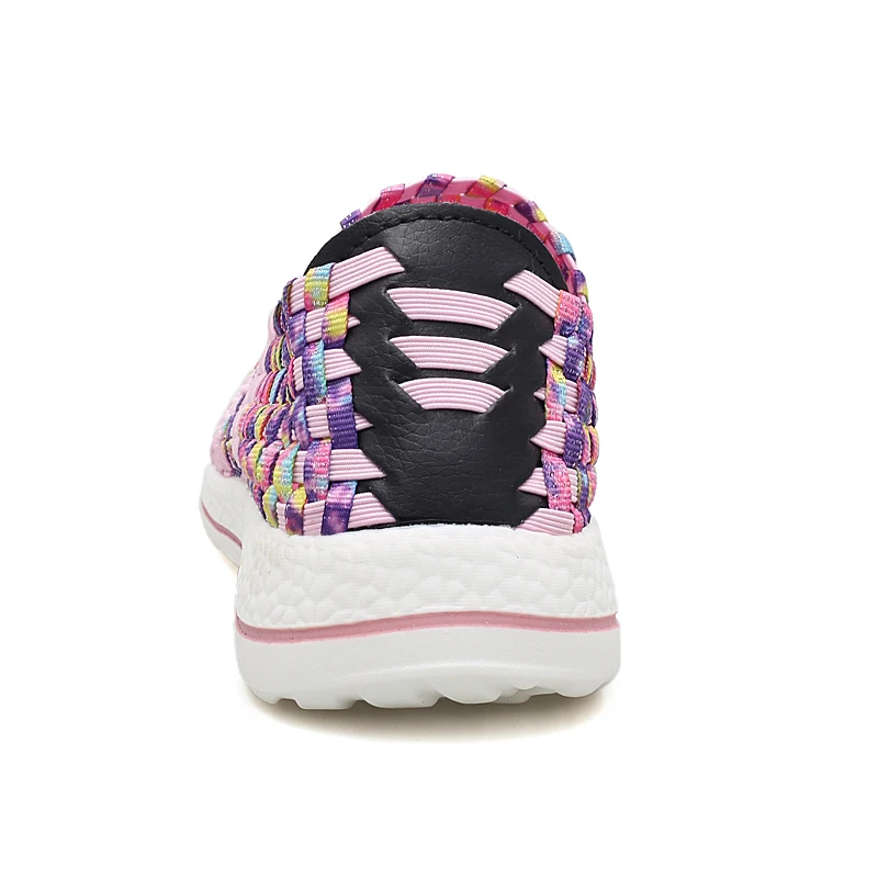 STRONGSHEN Summer Breathable Women Loafers Women Shoes Handmade Elastic Women Flat Slip on Shiny Nylon Shoes Woman 9 Colors