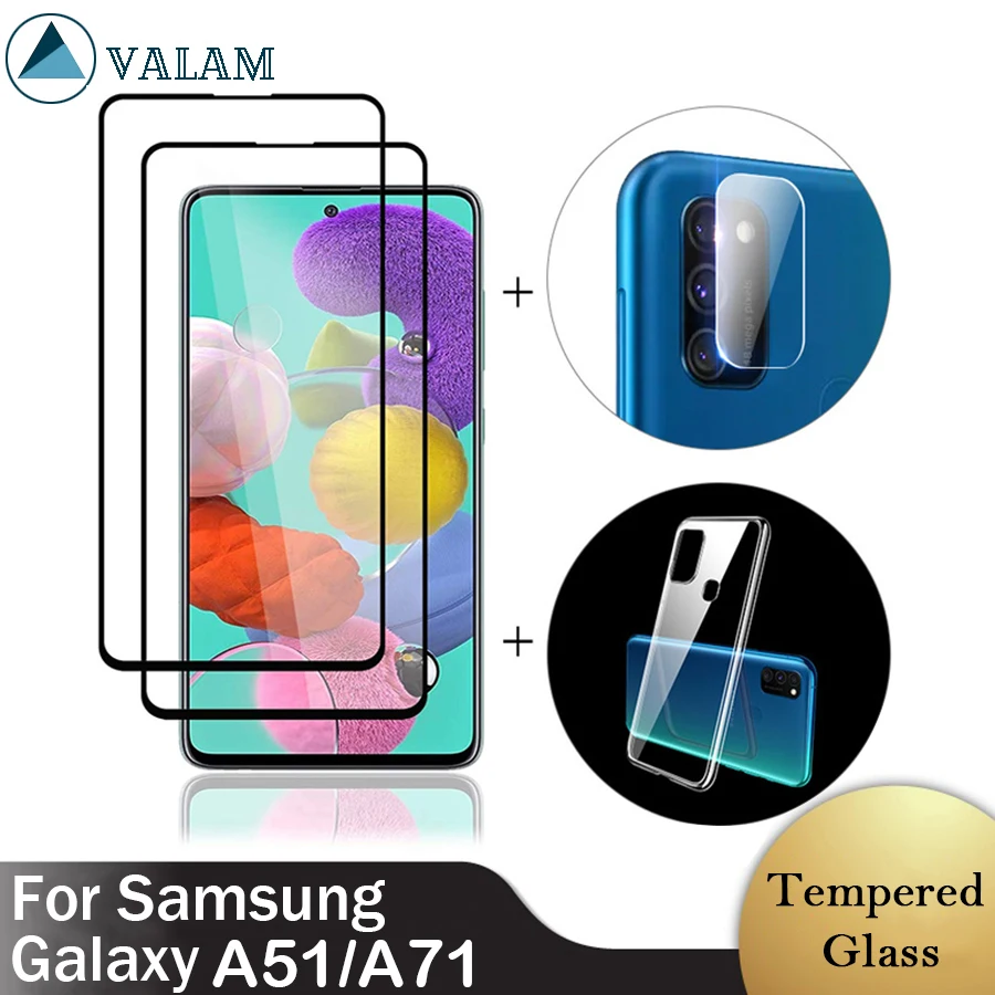 

For Samsung A51 Glass For Samsung Galaxy A51 A71 Tempered Glass Screen Protector Full cover For Samsung A51 A71 Glass
