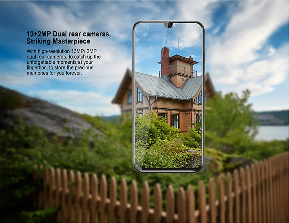 Смартфон Cubot R19 5,7" 19:9 Waterdrop полный экран, 3 Гб+ 32 ГБ Android 9,0 Pie MT6761(Helio A22) Задняя Двойная камера 13МП распознавание лица 4G LTE Телефон 2800мАч