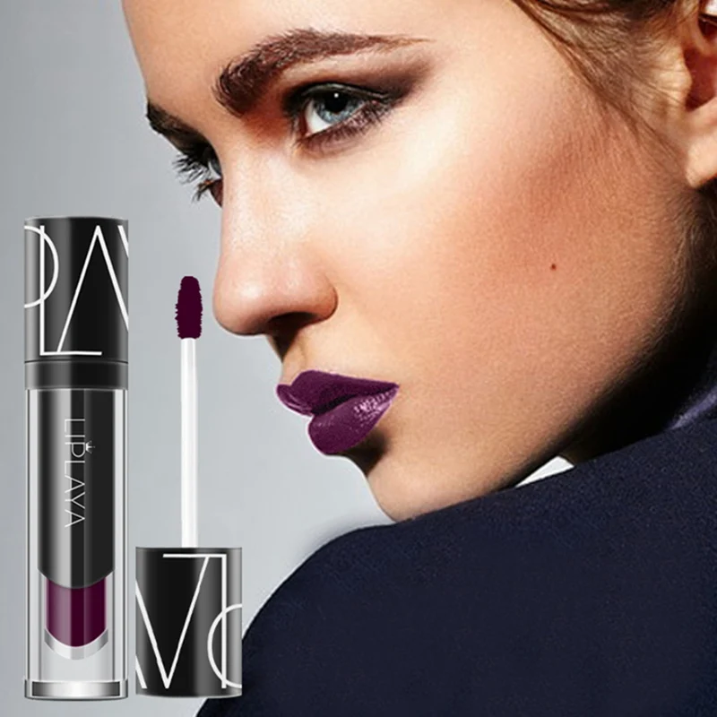 Цветной матовый блеск для губ стойкий увлажняющий антипригарный стакан