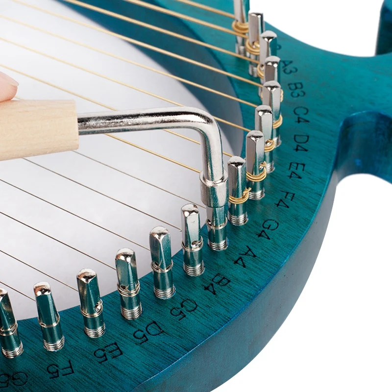 Lyre Harp 16 струн из красного дерева инструмент для тела с настраиваемым гаечным