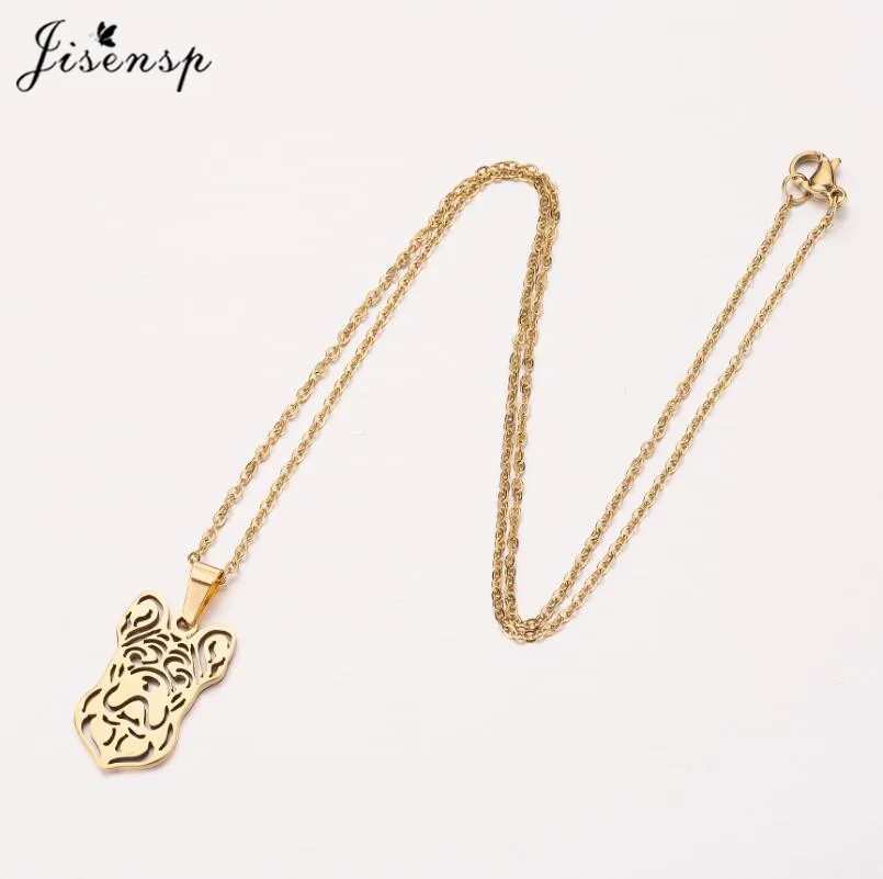 Ожерелье Jisensp из нержавеющей стали с уникальным дизайном ожерелье изящными