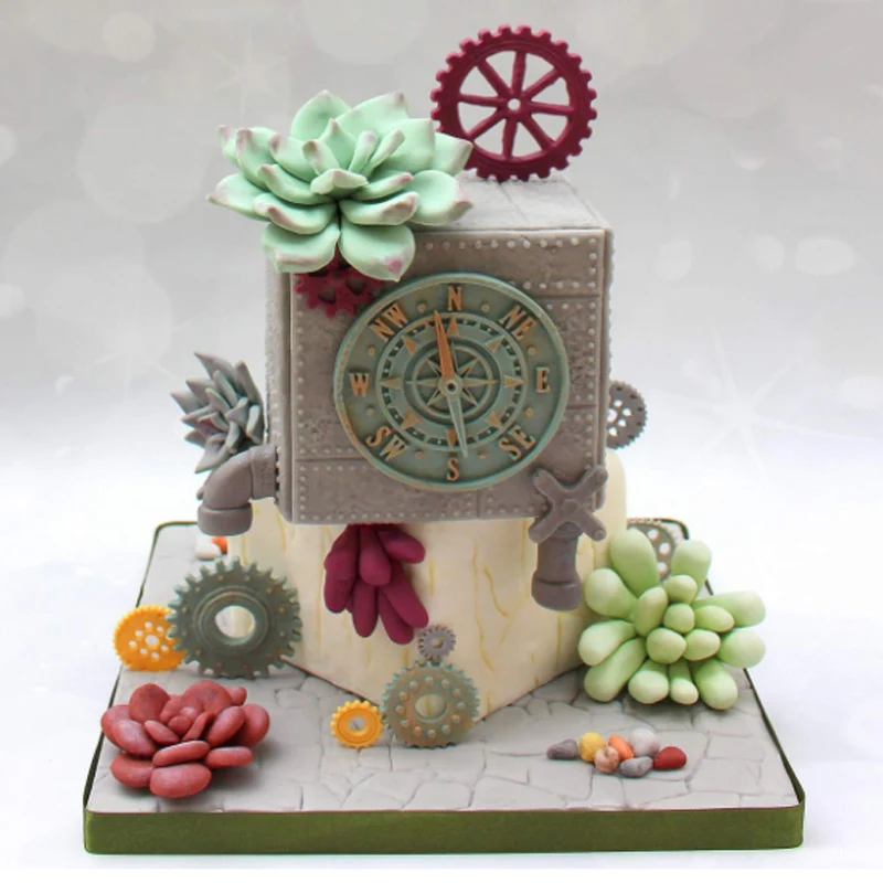 1 шт. силиконовая форма для мастики в стиле ретро | Дом и сад