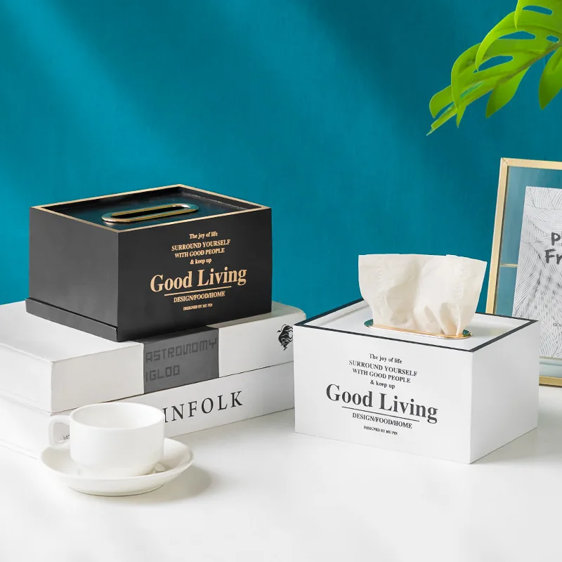 

Скандинавская простая деревянная коробка для салфеток, украшение Европейского легсветильник роскошного обеденного стола, коробка для хра...