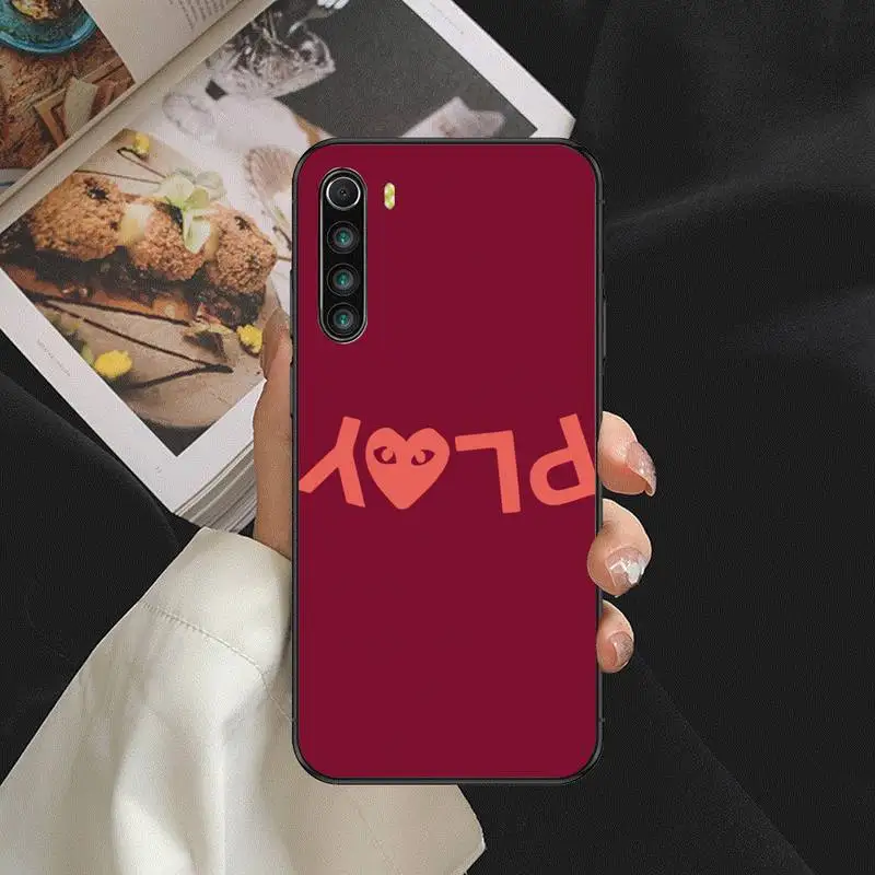 

PLAY Comme des Garcons Heart Phone Case For SamsungA 01 11 31 91 80 7 9 8 12 21 20 02 12 32 star s eCover Fundas Coque