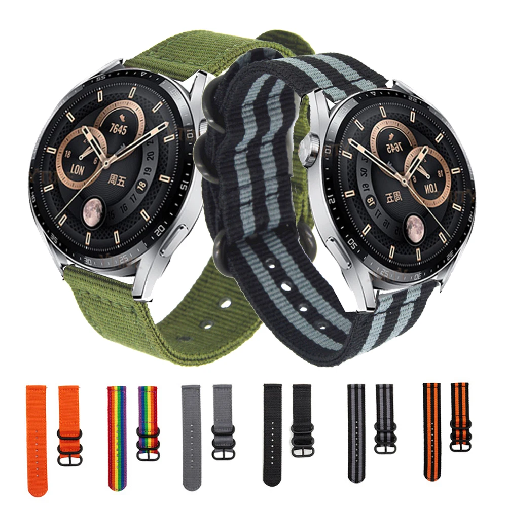 

Ремешок нейлоновый для Huawei Watch 3 pro/ GT 2 3 Pro / GT2 42 мм 46 мм