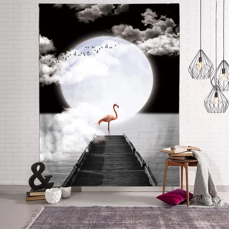 Пейзажные гобелены 3D пляжное полотенце с зелеными листьями красивый настенный