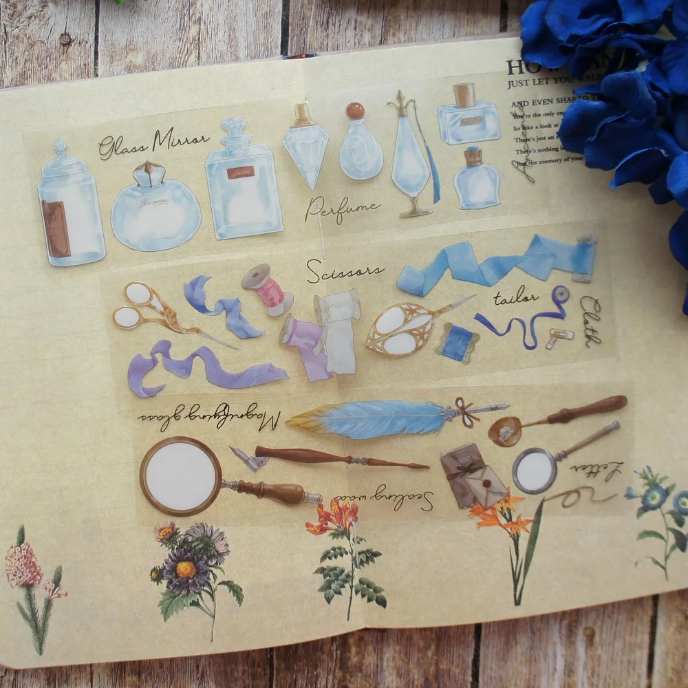 6 листов кабинет ручная работа комната ПВХ стикер Скрапбукинг Сделай Сам