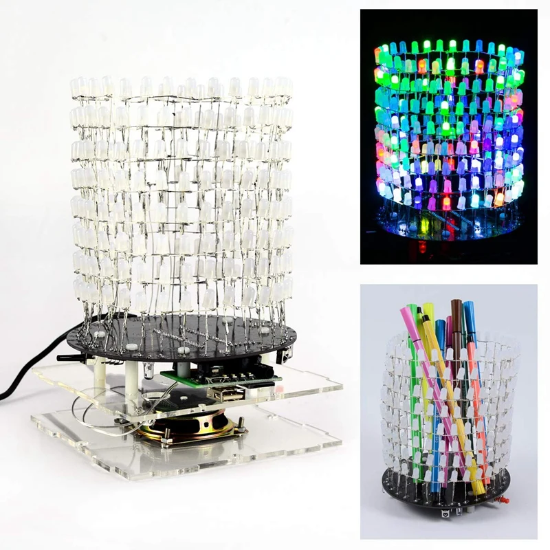 Светильник для пайки колонны цилиндрический набор звукового спектра DIY Набор