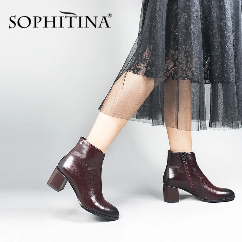 SOPHITINA/новые модные ботинки специального дизайна Высококачественная удобная