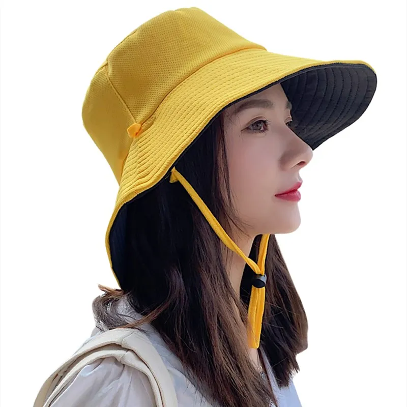

Summer Fisherman Hat Female Korean Version Anti-ultraviolet Big Along Dome Japanese Sunshade Headgear Hats for Women Fashion