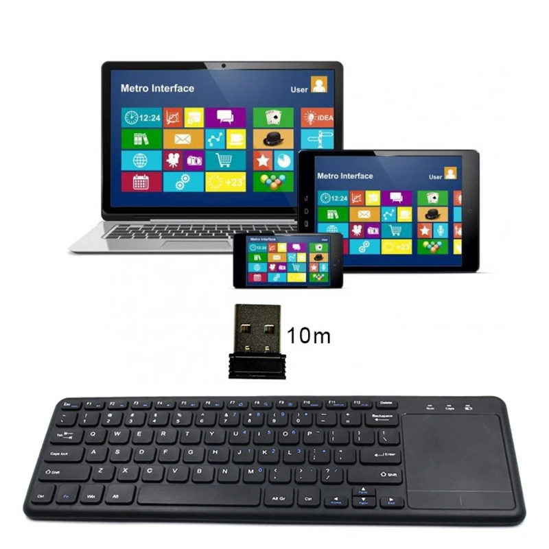 Клавиатура на английском и французском языках 2 4G Беспроводная клавиатура для