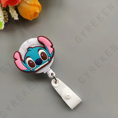 New Cute Cartoon Retractable Pull Badge Reel ID Lanyard Name Tag Card Nurse Badge Holder lovely Kids Reels Office Supplies - Color: 21