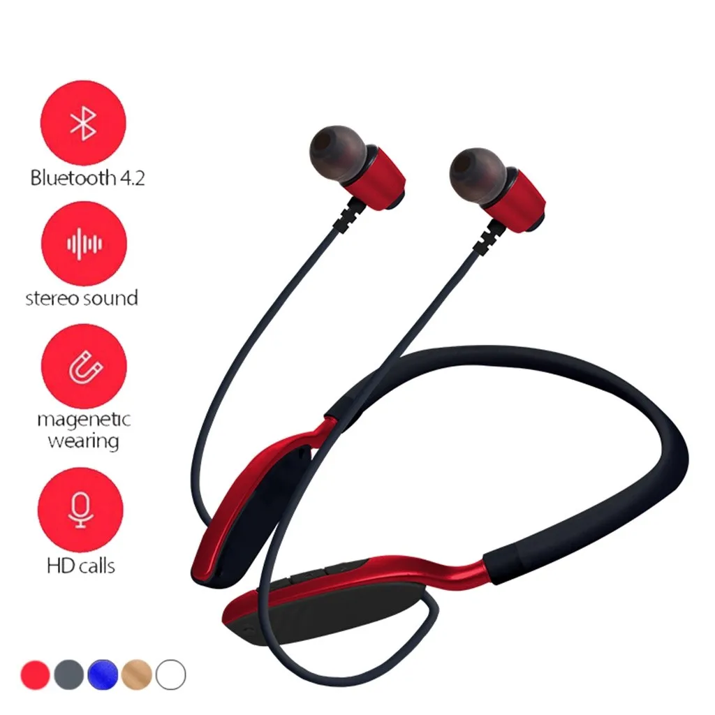 Беспроводные наушники Bluetooth спортивные для бега с басами беспроводные