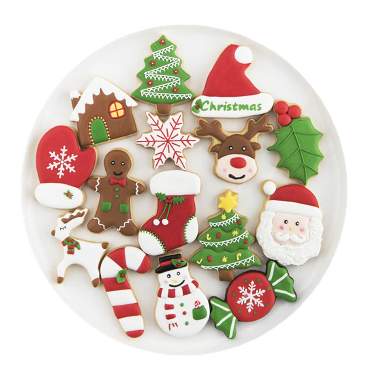 

17pcs Cookie Cutters Stainless Steel Christmas Biscuit MoldCookie Cutters