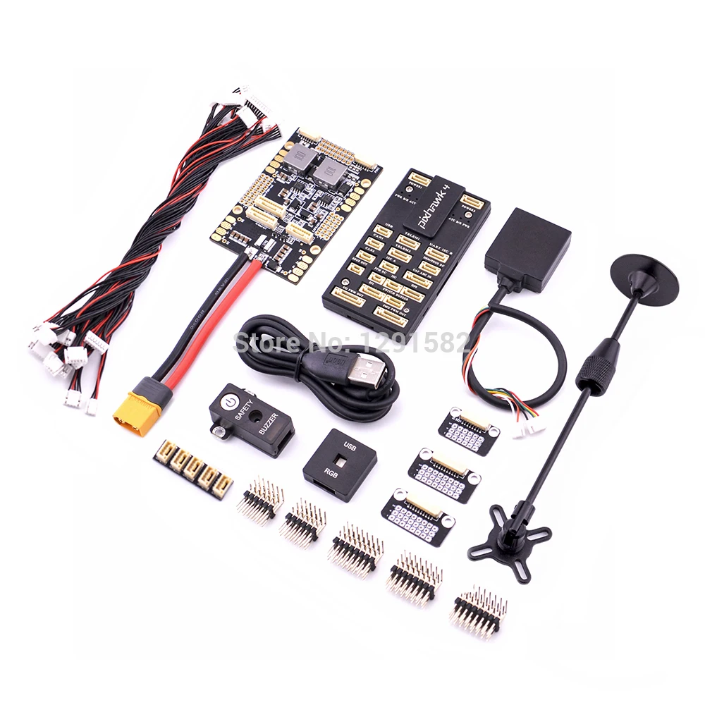 Pixhawk 4 PX4 плата управления полетом M8N GPS 433 МГц/915 МГц 100 мВт 250 Телеметрия ppm комбо