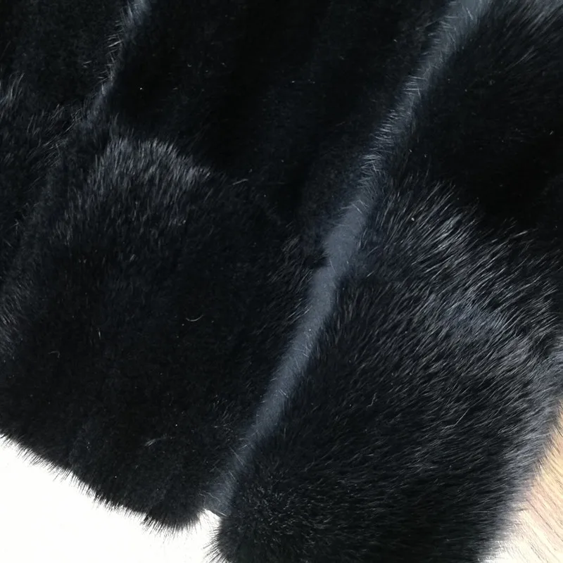 Настоящая норковая шуба для женщин из натуральной норки куртка зимняя длинная