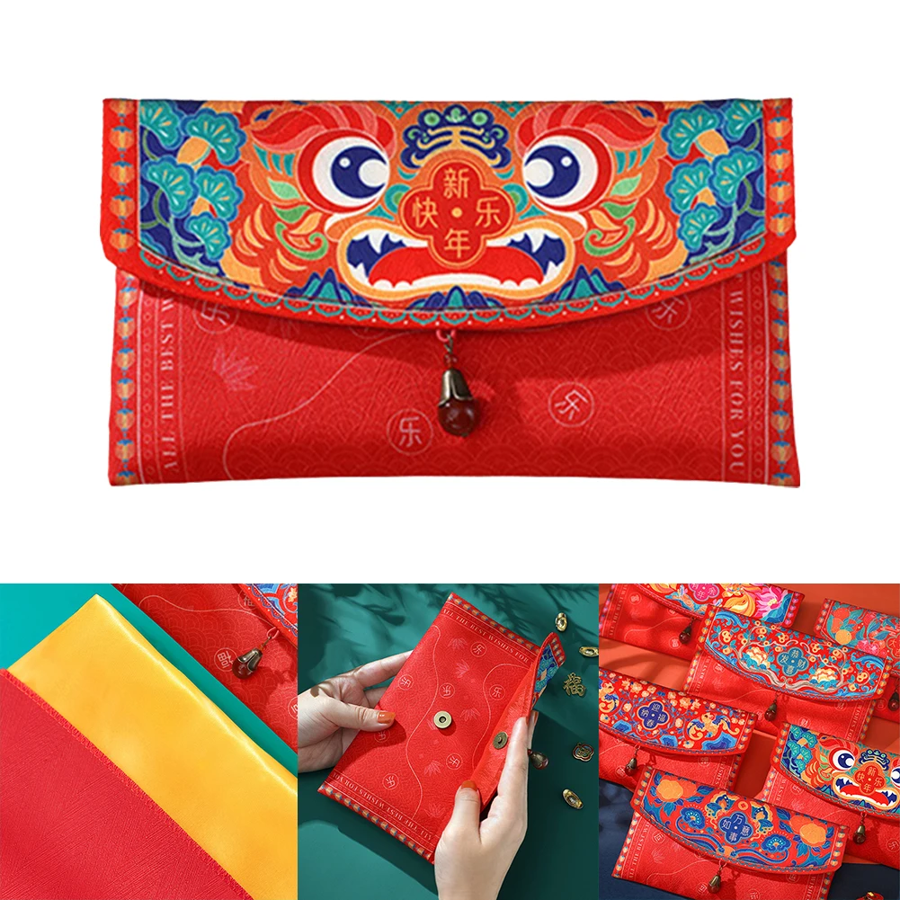 

2022 Chinese New Year Red Envelope Traditional Hongbao Red Envelopes Chinese Spring Festival Hongbao Red Packet Gift Bag