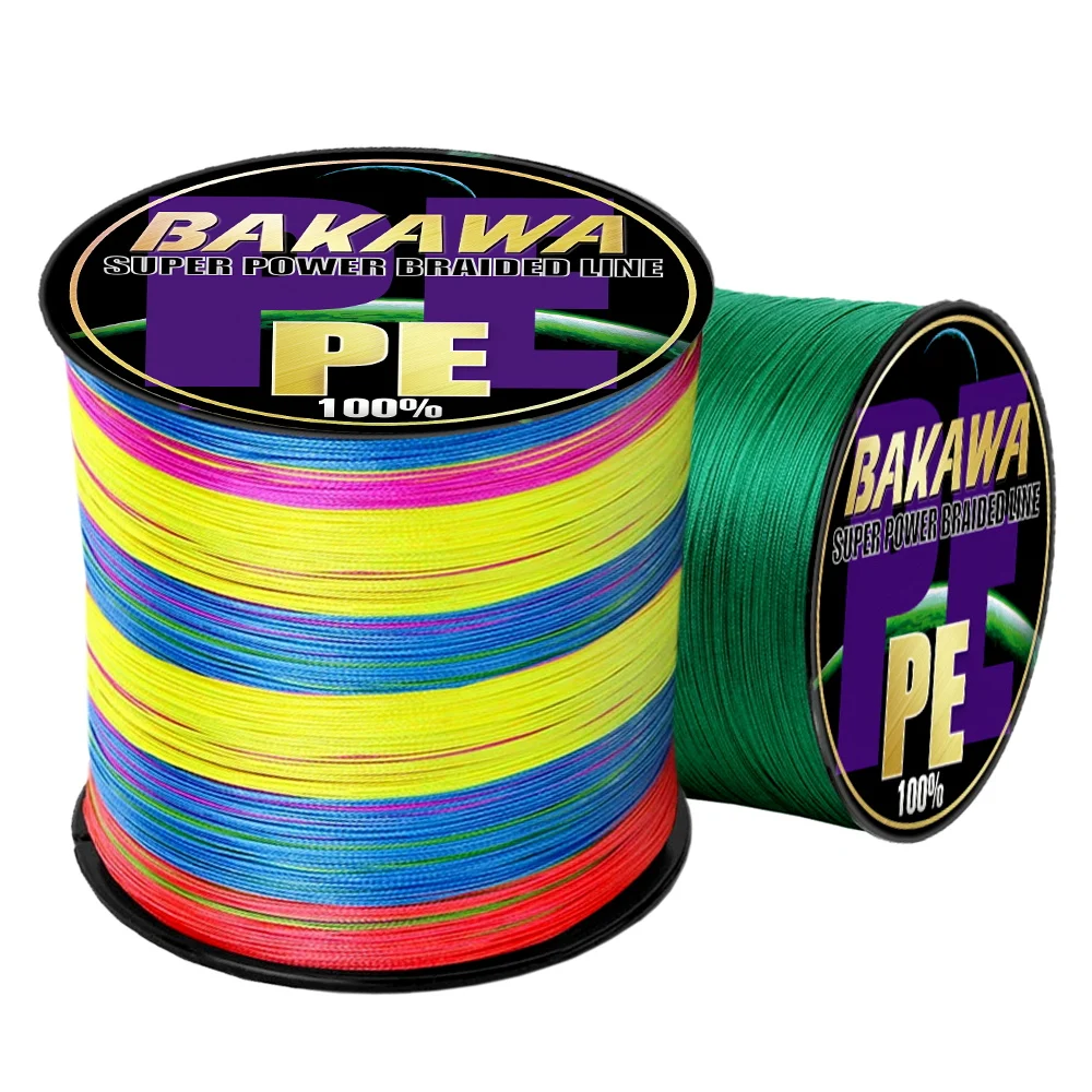 

Новая плетеная японская рыболовная леска BAKAWA, 300 м, 500 м, 8 нитей, 100% полиэтилен, леска для морского карпа