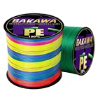 Новая плетеная японская рыболовная леска BAKAWA, 300 м, 500 м, 8 нитей, 100% полиэтилен, леска для морского карпа