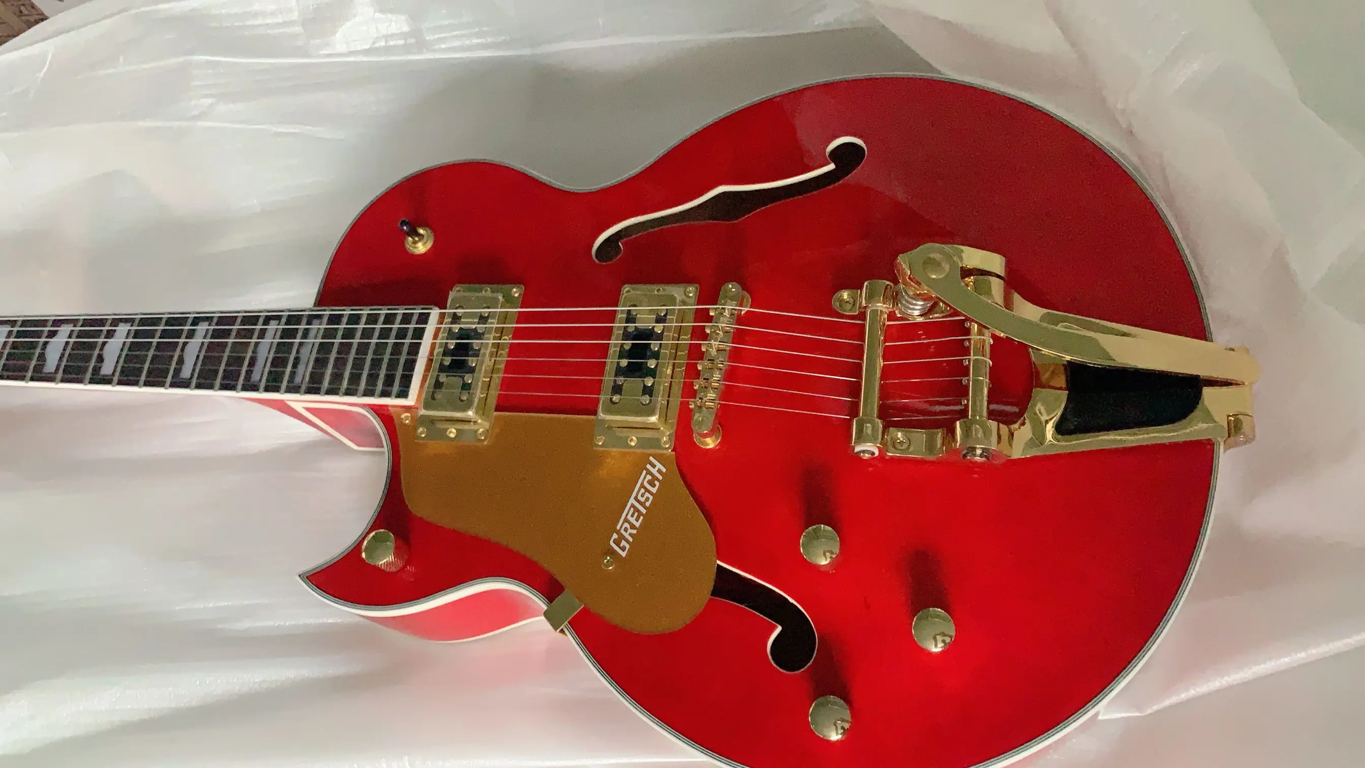 Бесплатная доставка Новое поступление левша 6 Строка Джаз электрогитары Gretsc