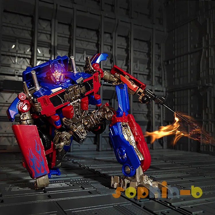 Трансформированный Optimus Prime с металлическими частями SS05 MP10 MP01 SS38 TE01 KO рисунок светодиодный стенд