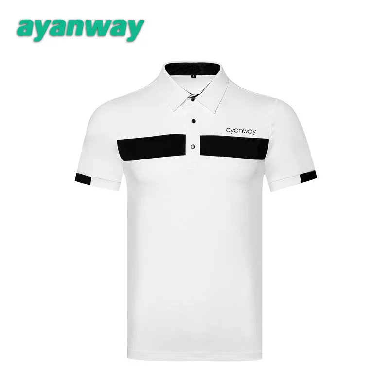 AYANWAY красивая рубашка для гольфа мужские качественные быстросохнущие рубашки