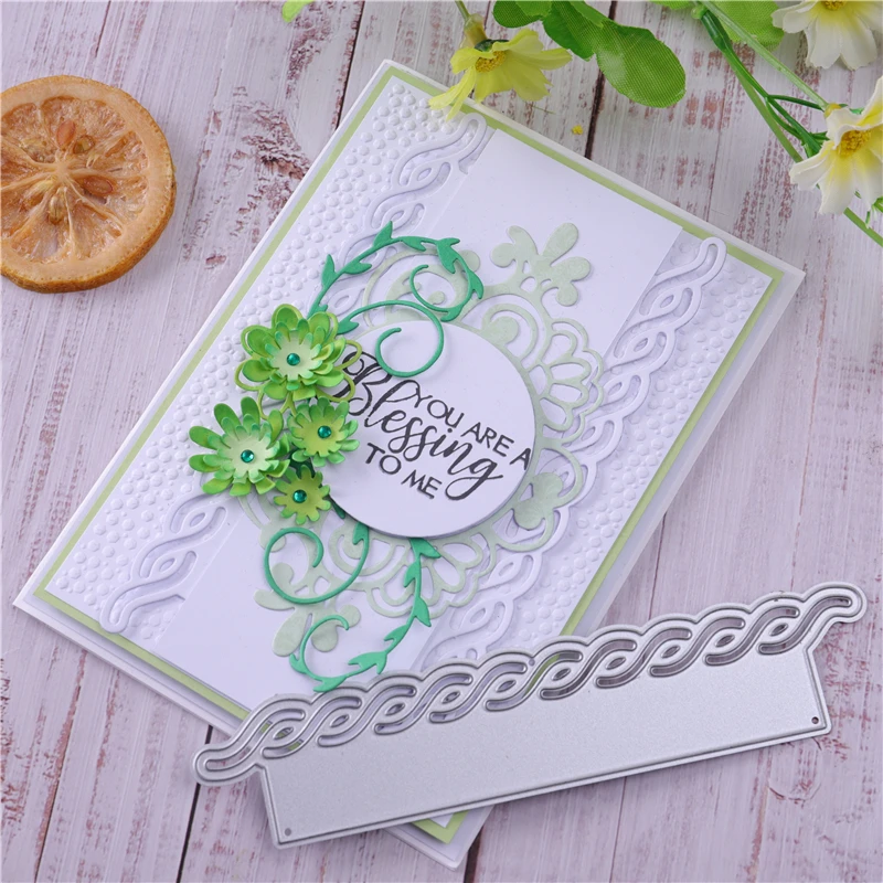 Своими руками веревочный узел граница металлические Вырубные штампы кружевные трафареты для сделай сам