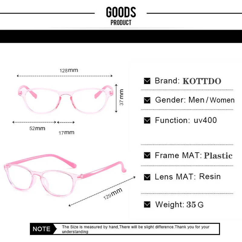 

Retro Square Anti-blue Light Boys Girls Kids Eyeglasses Classic Children Computer Orange Eye Glasses Vintage Glasses Frame