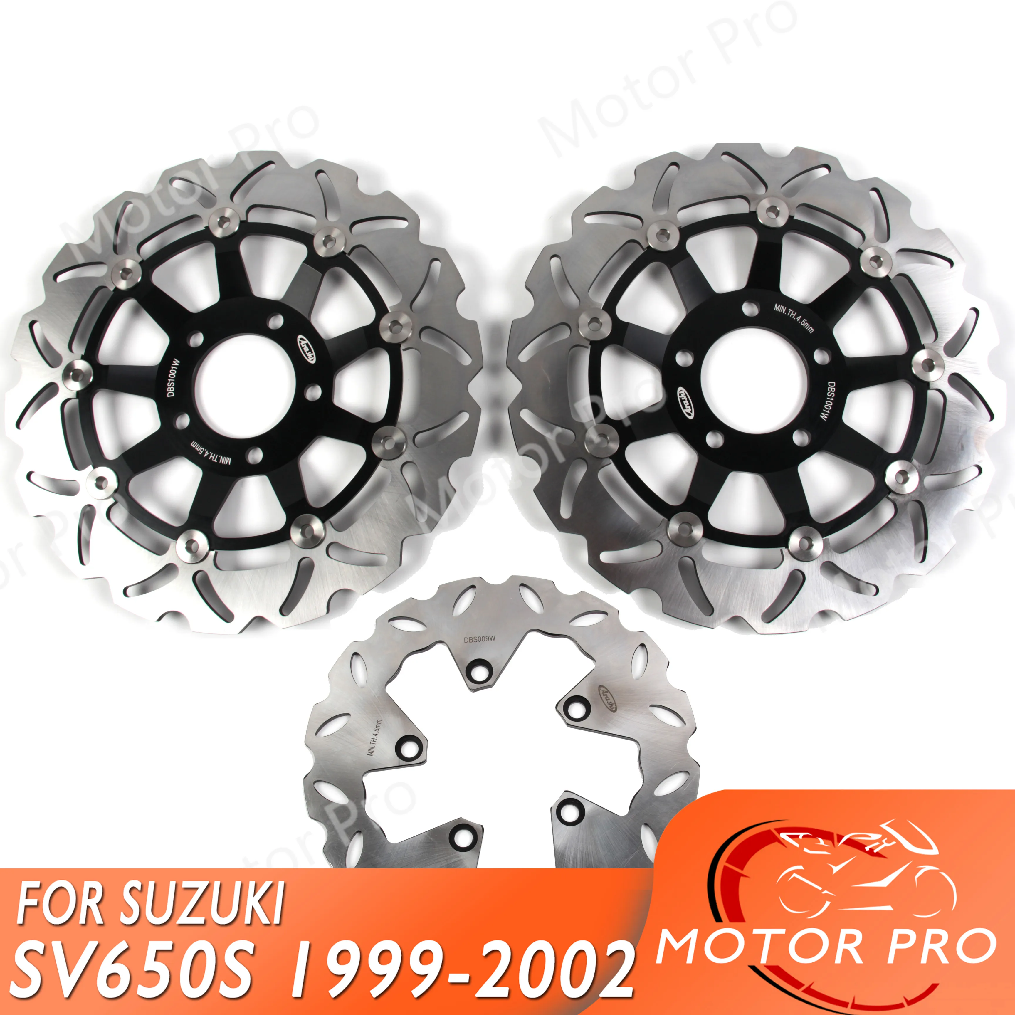 Для Suzuki SV650S 1999 2000 2001 2002 Передний Задний тормозной диск дисковый ротор комплект SV S