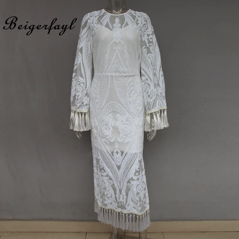 Beigerfayl 2019 модное женское платье с вышивкой весеннее Новое однотонное Белое