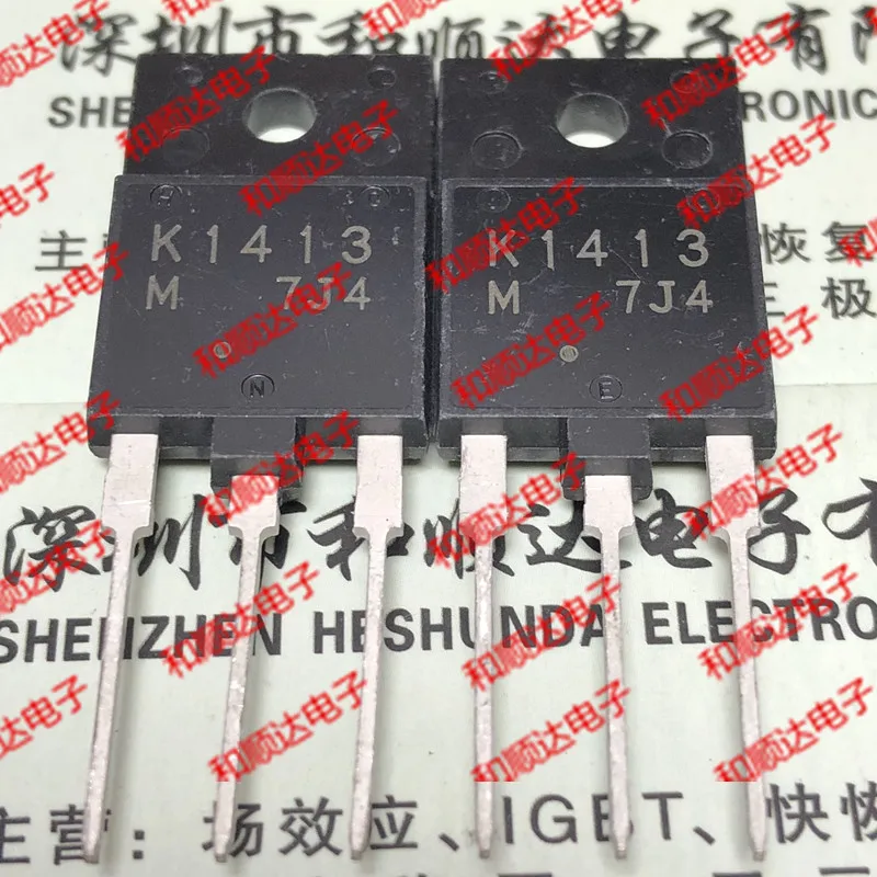 

10 шт./лот K1413 2SK141 3 абсолютно новые пятна TO-3PF 1500 В 2A