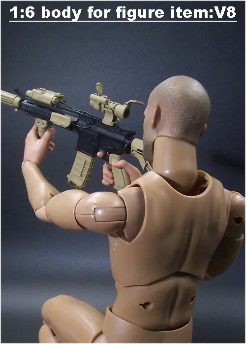 

The high quality 1/6 Scale Male Man Boy Body Figure Military Chest Muscular Similar to TTM19 for 12" Soldiers Action Figure Hea