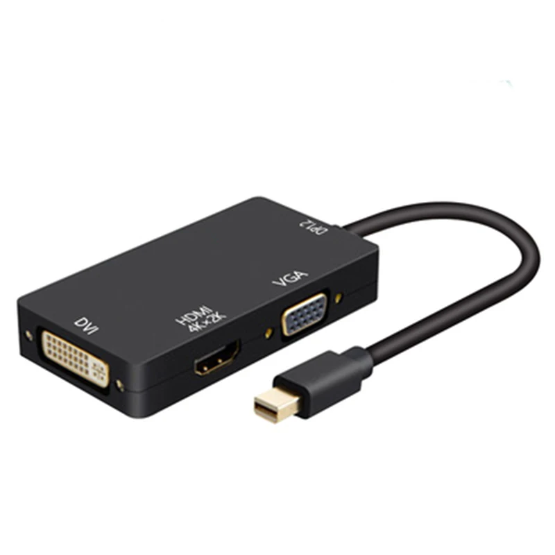 Адаптер 3 в 1 Thunderbolt MINI DP к HDMI VGA DVI конвертер кабеля адаптера 1080P мини Displayport для Macbook
