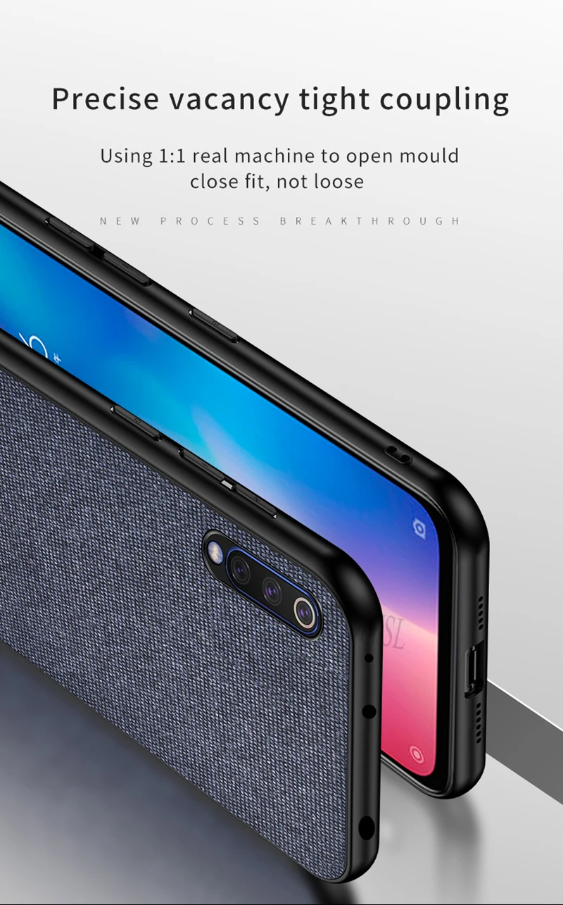 Мягкий чехол-рамка для Xiaomi mi CC9 CC9E 9T Pro mi 8 9 SE A3 A2 Lite Red mi K20 Pro 7A Note 7 6 Pro тканевый ударопрочный чехол