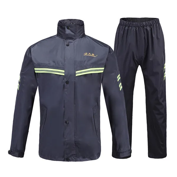 

Outdoors Adult Motorcycle Raincoat Suit Cycling Waterproof Mountaineering raincoat Hiking Impermeable Regenjas Rain Gear BE50rc