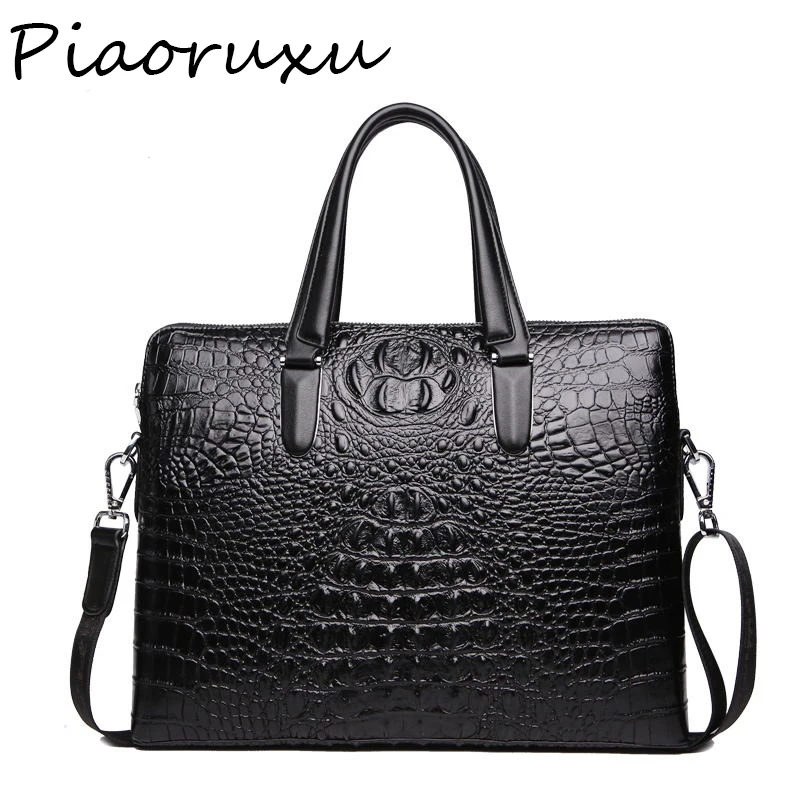 Портфель мужской из натуральной коровьей кожи роскошный саквояж на плечо с