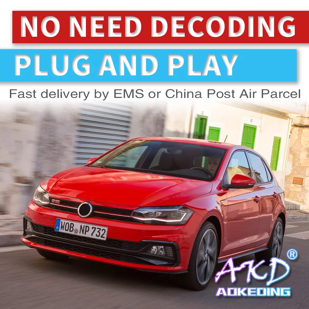 2 шт. автомобильный Стайлинг для VW Polo фары- Polo светодиодный фонарь DRL фара ближнего света дальнего света все светодиодный