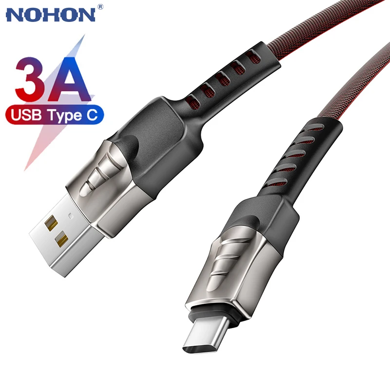 USB кабель Type C для Samsung S10 S20 A51 Huawei Xiaomi Redmi Note 8 USBC 2m 3m мобильный телефон с быстрой