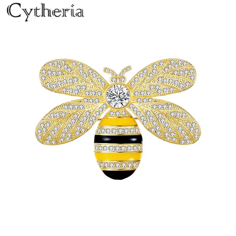 Женская/Мужская брошь в форме пчелы золотистая/Серебристая значок|Броши| |